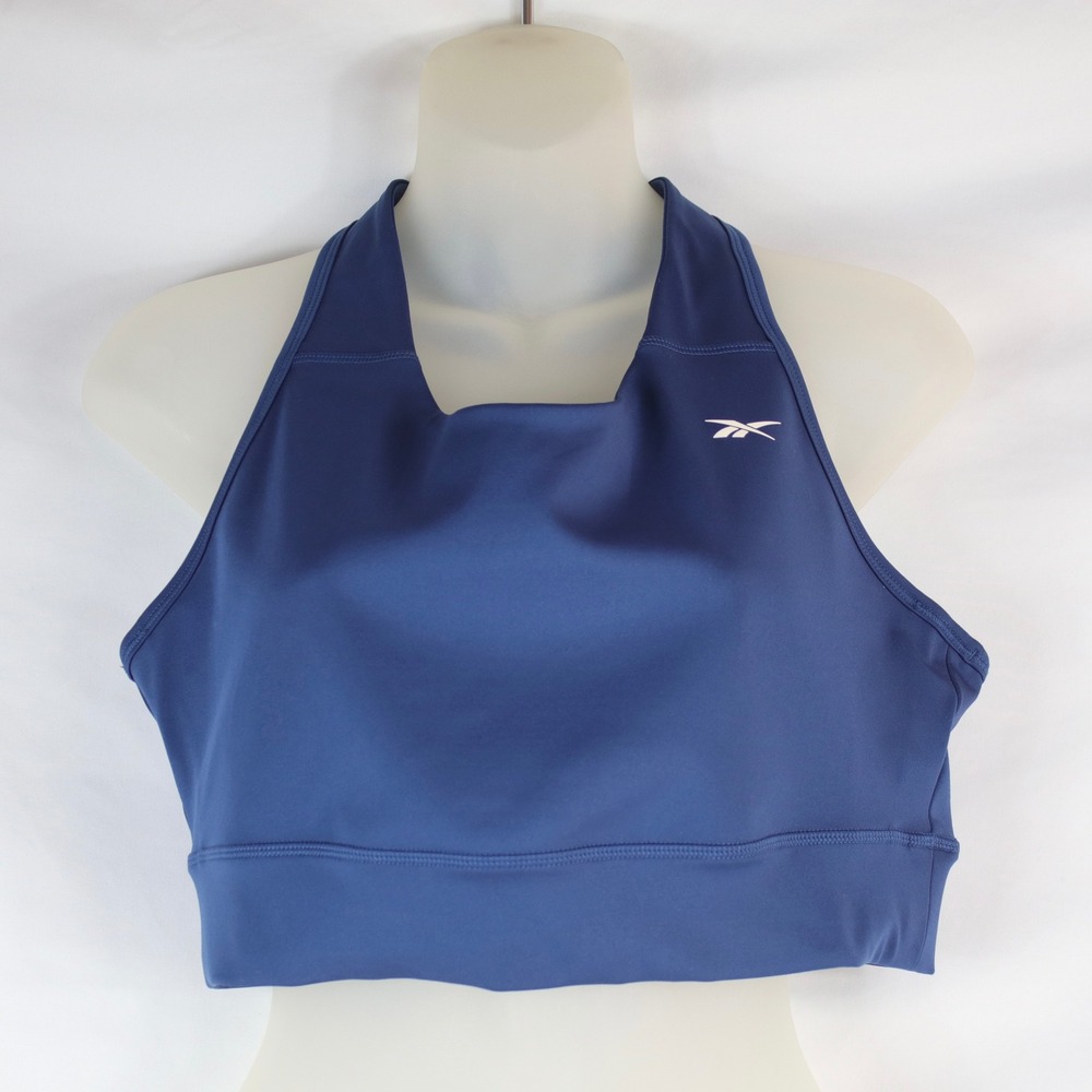 Reebok Batik Blue Speedwick Running Racerback Sports Bra Women's Size 1X - NEW